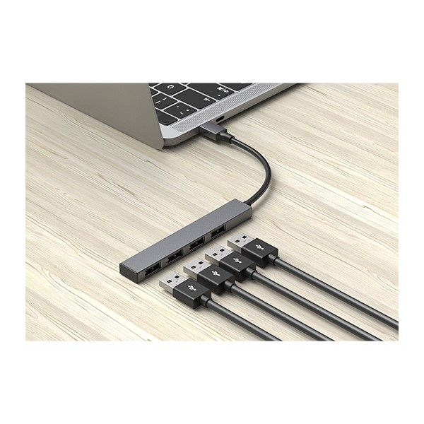 External USB type C to 4 port 